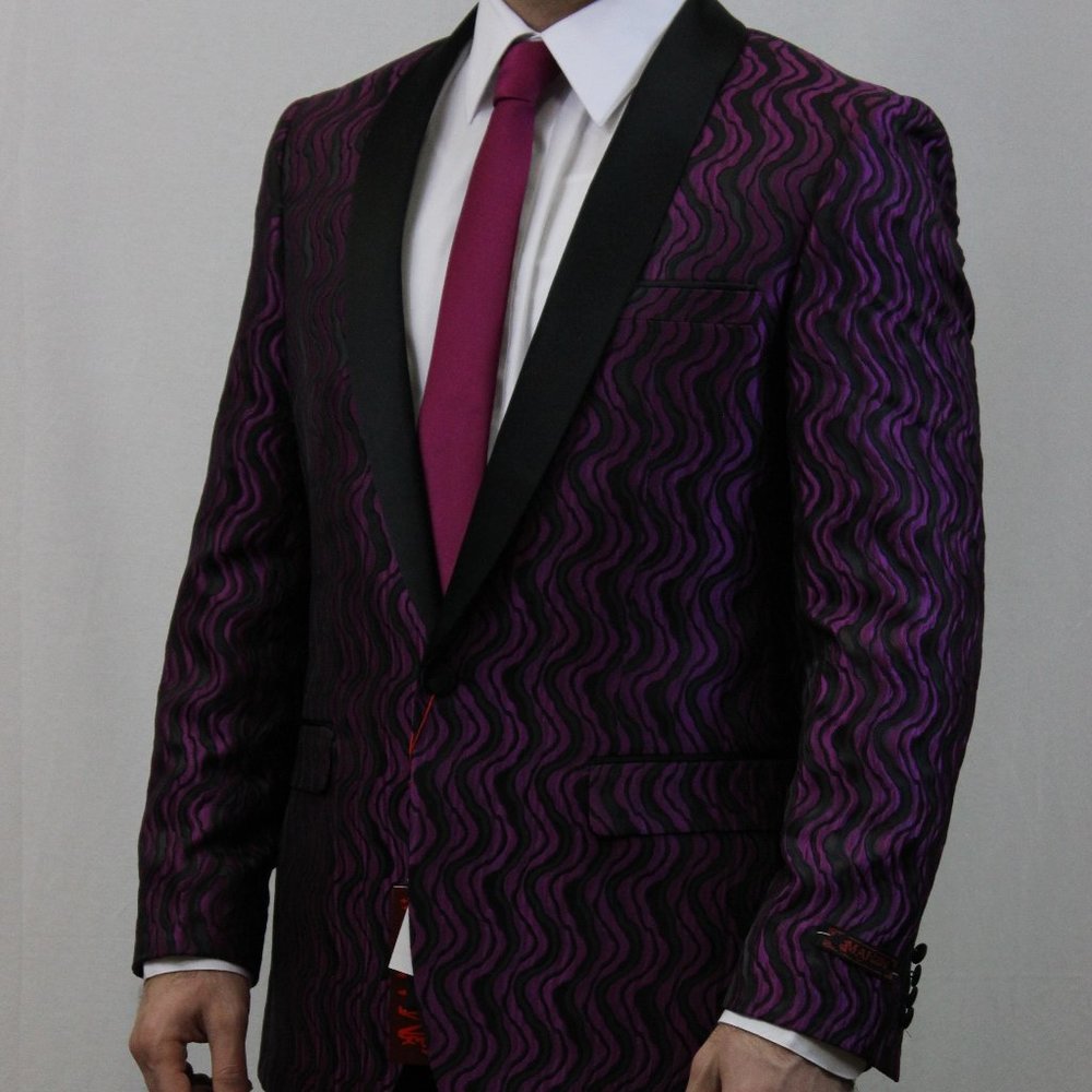 Purple and Black Blazer
